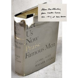 Let Us Now Praise Famous Men (Signed by Walker Evans to Alan Trachtenberg)
